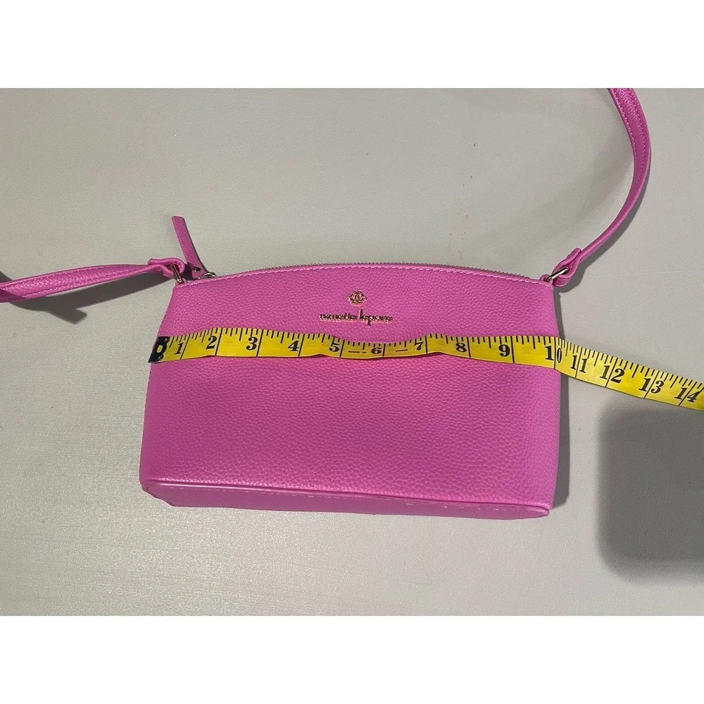 Nanette Lepore Pink Lipstick Crossbody Purse EUC